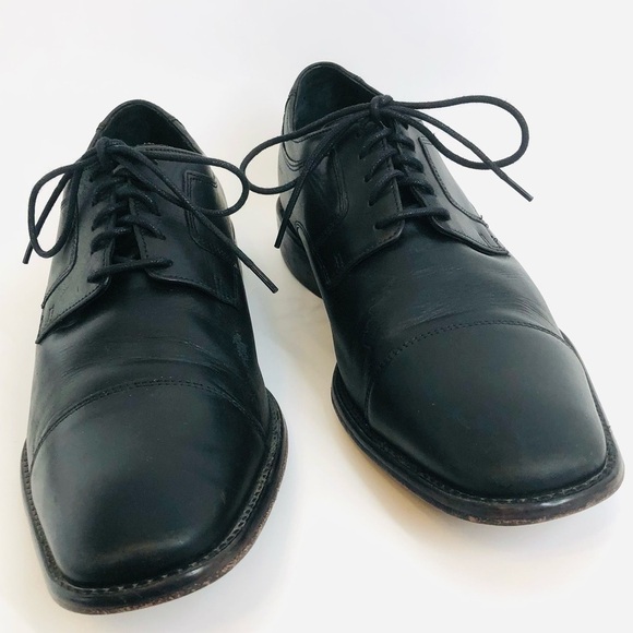 Johnston & Murphy Black Leather Oxfords main image 6